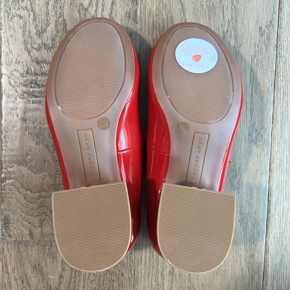 Copper Key Red Patent Dress Shoes for Kids